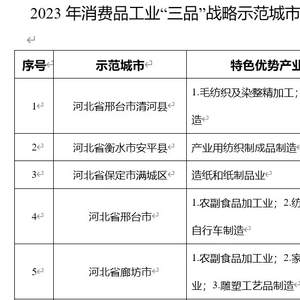 河北五城入選“三品”戰(zhàn)略示范城市，勞動保護用品產(chǎn)業(yè)迎來發(fā)展新機遇